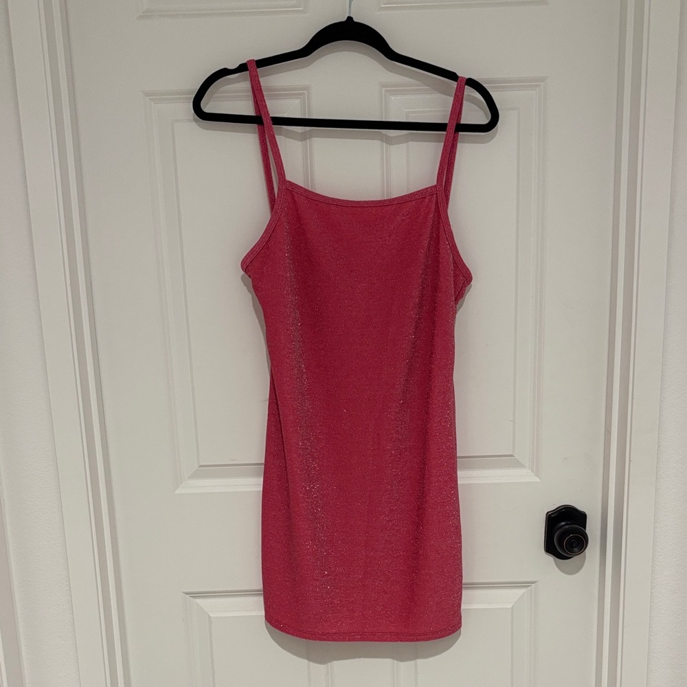 Elegant Pink Women's Mini Dress